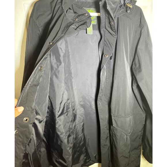 Timberland Men's Black Waterproof Shell Jacket rain wind jacket size Medium - Picture 9 of 12